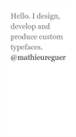 Mobile Screenshot of mathieureguer.com
